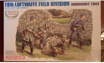 16th Luftwaffe field division Normandy 1944, миниатюры, фигуры, Dragon, scale35