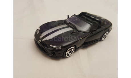 Dodge Viper Black, масштабная модель, Bburago, 1:43, 1/43