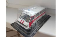 РАФ 22031 Скорая помощь, Автомобиль на службе 61, белый, журнальная серия Автомобиль на службе (DeAgostini), Автомобиль на службе, журнал от Deagostini, scale43