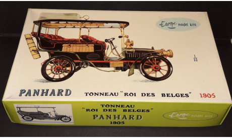 Panhard Tonneau ’Короля Бельгии’, 1905г., сборная модель автомобиля, Europe Model Kits, scale32
