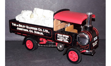 Паровой грузовик Yorkshire Steam Wagon, 1917г, масштабная модель, Yorkshire Patent Steam Wagon, Matchbox, scale48