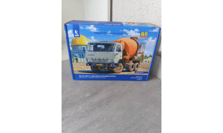 Автобетоносмеситель СБ-92 (5511), сборная модель автомобиля, AVD Models, scale43, КамАЗ