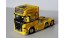 1/50 тягач Scania 6х4 грузовик WSI №68 из 150 шт, масштабная модель, scale50