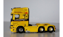 1/50 тягач Scania 6х4 грузовик WSI №68 из 150 шт, масштабная модель, scale50