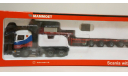 1/50 тягач Scania полуприцеп трал Mammoet редкий, масштабная модель, scale50