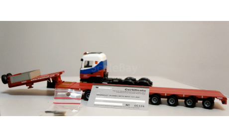 1/50 тягач Scania полуприцеп трал Mammoet редкий, масштабная модель, scale50