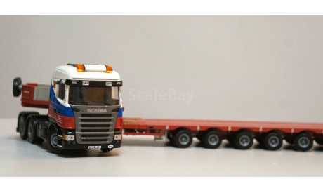 1/50 тягач Scania полуприцеп трал Mammoet редкий, масштабная модель, scale50