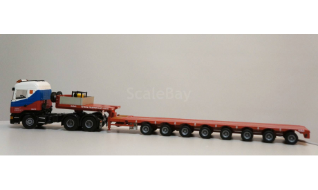 1/50 тягач Scania полуприцеп трал Mammoet редкий, масштабная модель, scale50