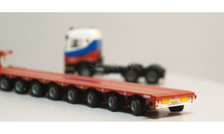 1/50 тягач Scania полуприцеп трал Mammoet редкий, масштабная модель, scale50