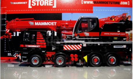 1/50 кран Liebherr LTF 1060 Mercedes Mammoet, масштабная модель, wsi, scale50
