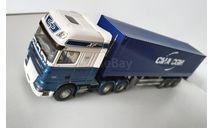 1/50 DAF 105 с полуприцепом контейнеровозом контейнер 40фт, масштабная модель, Tekno, scale50