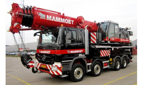 1/50 кран Liebherr LTF 1060 Mercedes Mammoet, масштабная модель, wsi, scale50