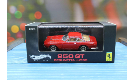 Ferrari 250 GT Berlinetta Lusso Hot Wheels Elite 1:43, масштабная модель, scale43