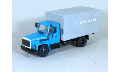 1/43 Горький-3309 ПРОДУКТЫ синий/серый, масштабная модель, 1:43, Компаньон