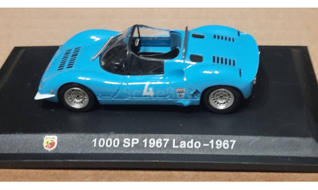 ABARTH  1000 SP 1967 Lado     1967  голубая   (AH-36), масштабная модель, Hachette, scale43