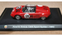 ABARTH Simka 1300 Spotr Spider    1962  красная   (AH-38), масштабная модель, Hachette, scale43