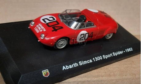 ABARTH Simka 1300 Spotr Spider    1962  красная   (AH-38), масштабная модель, Hachette, scale43