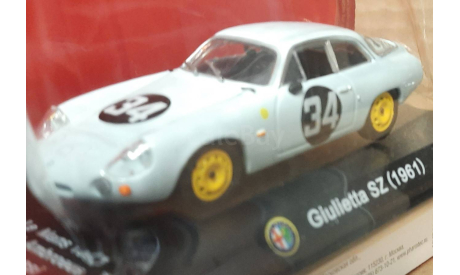 Альфа Ромео  Giulietta SZ  1961   (ар13)  24 Le Mans, масштабная модель, Altaya, scale43, Alfa Romeo