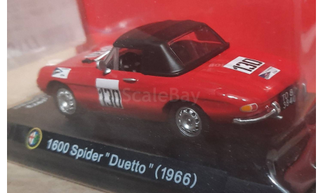 Альфа Ромео 1600 Spider Duetto 1966   (26), масштабная модель, Alfa Romeo, Altaya, 1:43, 1/43