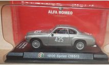 Альфа Ромео 1900 Sprint  1951, масштабная модель, Altaya, scale43, Alfa Romeo