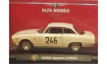 Альфа Ромео 2600 Sprint  1962, масштабная модель, Altaya, scale43, Alfa Romeo