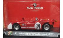 Альфа Ромео 33.3  Sport Prototipo 1971, масштабная модель, Altaya, scale43, Alfa Romeo