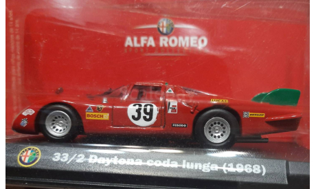 Альфа Ромео 33.2  Daytona coda lunga  1968   (ар58), масштабная модель, Alfa Romeo, Altaya, scale43