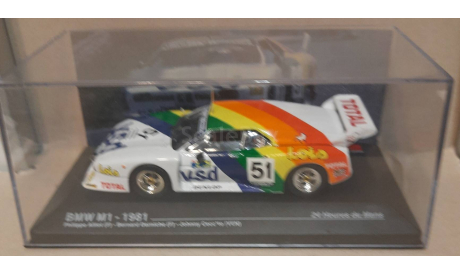 BMW M1  -  24 LE MANS 1981 # 51 ,,,,, В МАРТЕ ВСЕМ ЖЕНЩИНАМ СКИДКА 10 %, масштабная модель, Altaya Le Mans Collection, scale43