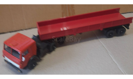 КАМАЗ 5410  БОРТОВОЙ ПОЛУПРИЦЕП   В КОРОБКЕ, масштабная модель, АРЕК (Элекон), scale43