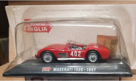 MASERATI 150 S     1957   1000 Miglia  № 402   ( MM-66), масштабная модель, Hachette, scale43