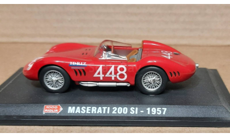 MASERATI 200 SI       1957   1000 Miglia  № 448   ( MM-76), масштабная модель, Hachette, scale43