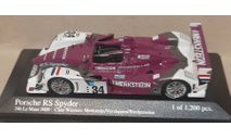 PORSHE RS SPIDER   -  24 LE MANS 2008  # 34  MINICHAMPS, масштабная модель, scale43, Porsche