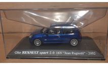 RENAULT  CLIO SPORT  2,0  16 V  *JEAN RAGNOTTI*  2002    (RE-11), масштабная модель, Altaya, scale43