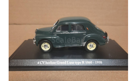 RENAULT 4 CV  BERLINE GRAND LUXE type R 1060    1950    (4CV RE-42), масштабная модель, Eligor, scale43