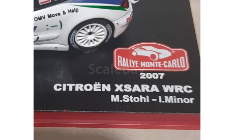 CITROEN  XSARA WRC   Rallye Monte -Carlo 2007 № 5, масштабная модель, Altaya Rally, scale43, Citroën