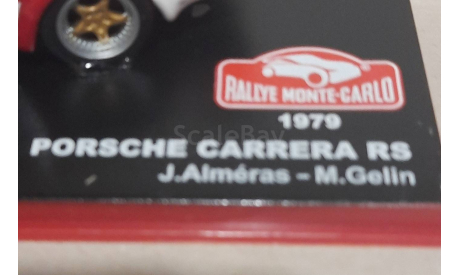 PORSCHE CARRERA  RS    Rallye Monte -Carlo 1979 № 36, масштабная модель, Altaya Rally, scale43