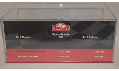SIMCA  ARONDE    Rallye Monte -Carlo 1959 № 211, масштабная модель, Altaya Rally, scale43