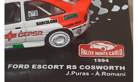 FORD ESCORT RS COSWORTH    Rallye Monte -Carlo 1994 № 23, масштабная модель, Altaya Rally, scale43