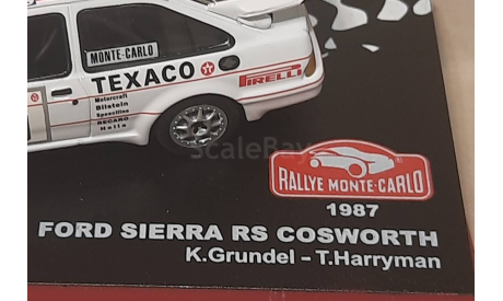 FORD SIERRA  RS  COSWORTH    Rallye Monte -Carlo 1987 № 10, масштабная модель, Altaya Rally, scale43
