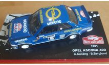 OPEL ASCONA 400     Rally Monte -Carlo 1981   № 11, масштабная модель, Altaya Rally, 1:43, 1/43