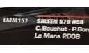 SALLEN  S7R     -  24 LE MANS 2008 # 50  IXO LMM-157..... В МАРТЕ ВСЕМ ЖЕНЩИНАМ СКИДКА 10 %, масштабная модель, IXO Le-Mans (серии LM, LMM, LMC, GTM), scale43