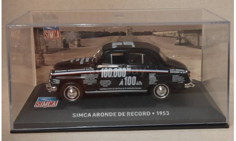 SIMCA ARONDE RECORD  1953, масштабная модель, Altaya, 1:43, 1/43