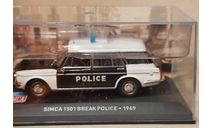 SIMCA   1501  BREAK  POLICE   1969, масштабная модель, Altaya, scale43