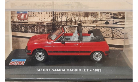 SIMCA   TALBOT  SAMBA CABRIOLET   1983, масштабная модель, Altaya, scale43