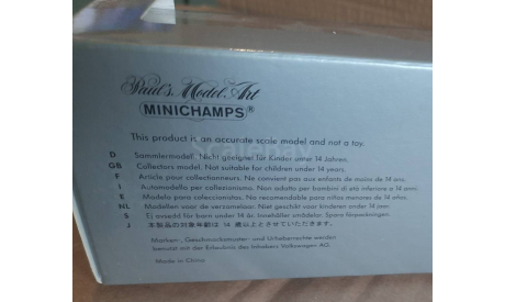 VOLKSWAGEN  GOLF 5 PLUS  2005  BLUE METALLIC  -  MINICHAMPS -SE by VW, масштабная модель, 1:43, 1/43