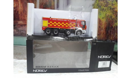 Рено Renault Kerax Пожарный Pompiers FMOGP 2008 Norev 1:43, масштабная модель, scale43