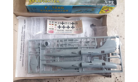 сборная модель F-104G. моделист. масштаб 1-72, сборные модели авиации, scale72