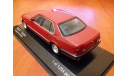 BMW 7-series (E32) 1986 red metallic (Minichamps) 1/43, масштабная модель, 1:43