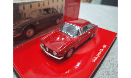 Alfa Romeo Giulia Sprint GTA 1965 red (Minichamps) 1/43, масштабная модель, scale43