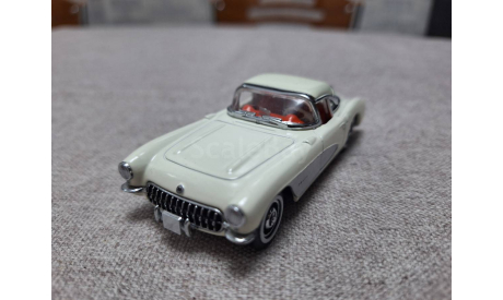 Chevrolet Corvette C1 1957 whte (Matchbox) 1/43, масштабная модель, 1:43